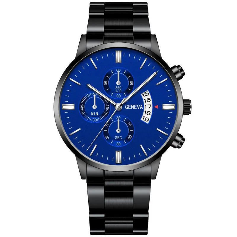 2025 Fashion Men Stainless Steel Watch Luxury Calendar Quartz Wrist Watch Mens Business Watches for Man Clock Montre Homme