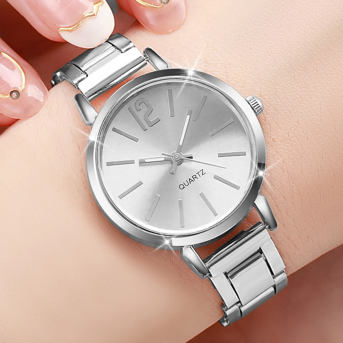 1/2/3PCS Fashion Women Watches Simple Dial Analog Quartz Watch for Women Reloj Mujer Girls Clock Gift(Without Box)