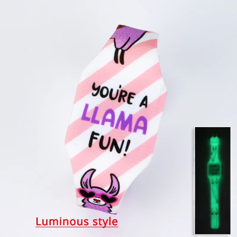 New Luminous Unicorn Child Watches For Girl Ocean World LED Watch Kids Student Electronic Watch Clock Reloj Infantil