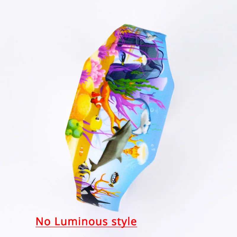 New Luminous Unicorn Child Watches For Girl Ocean World LED Watch Kids Student Electronic Watch Clock Reloj Infantil