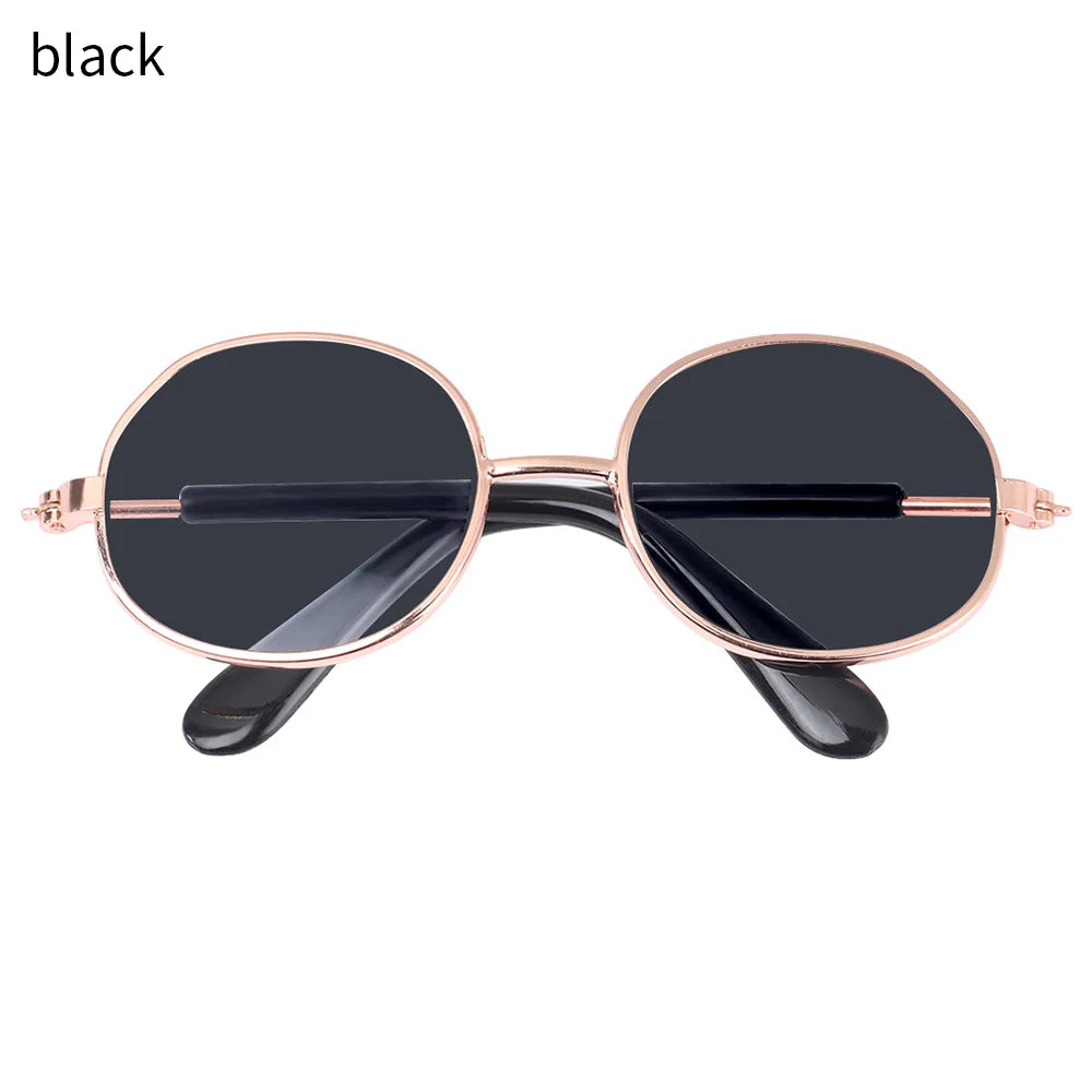 8.5cm Miniature Doll Sunglasses Metal Frame Glasses Lovely Eyewear Eyeglasses For 20cm Cotton Doll Glasses Accessories