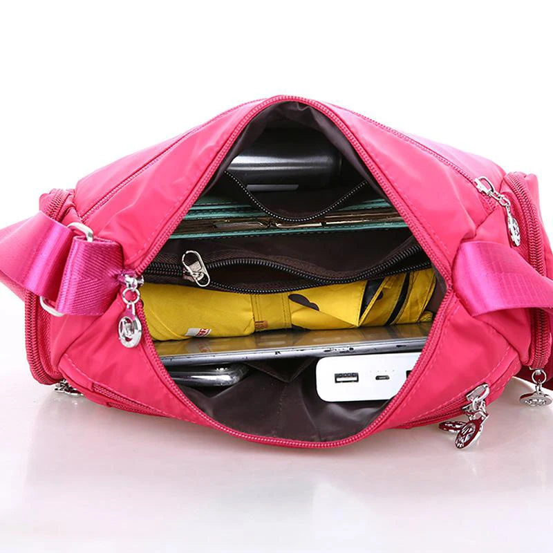 Yogodlns Oxford Waterproof Shoulder Bag Women Casual Crossbody Bag Multifunction Shopping Handbag Large Capacity Messenger Bag