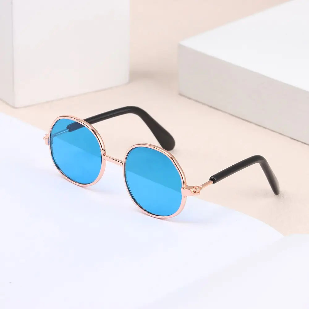 8.5cm Miniature Doll Sunglasses Metal Frame Glasses Lovely Eyewear Eyeglasses For 20cm Cotton Doll Glasses Accessories