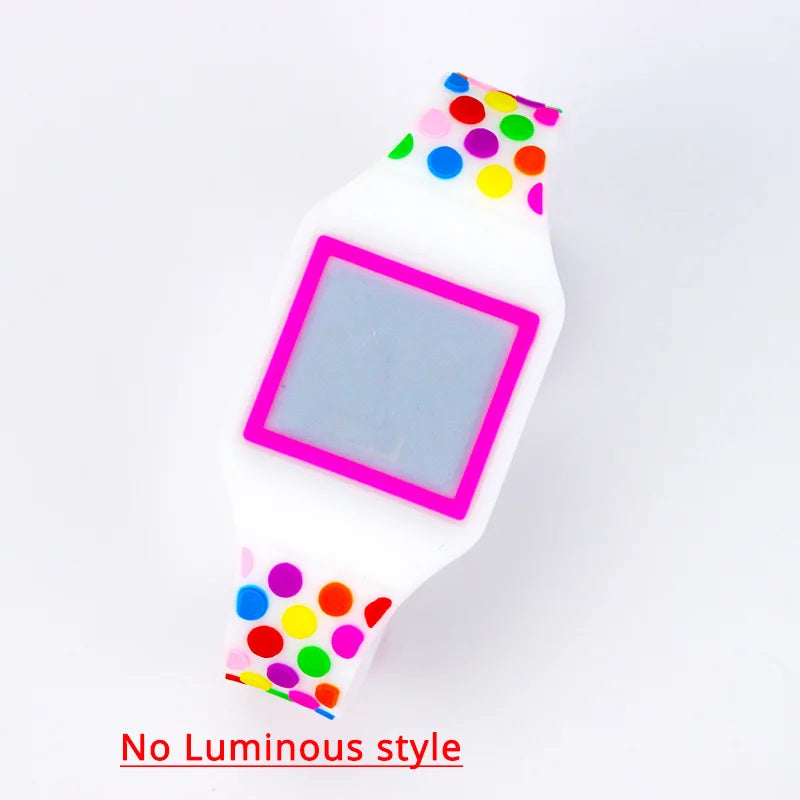 New Luminous Unicorn Child Watches For Girl Ocean World LED Watch Kids Student Electronic Watch Clock Reloj Infantil