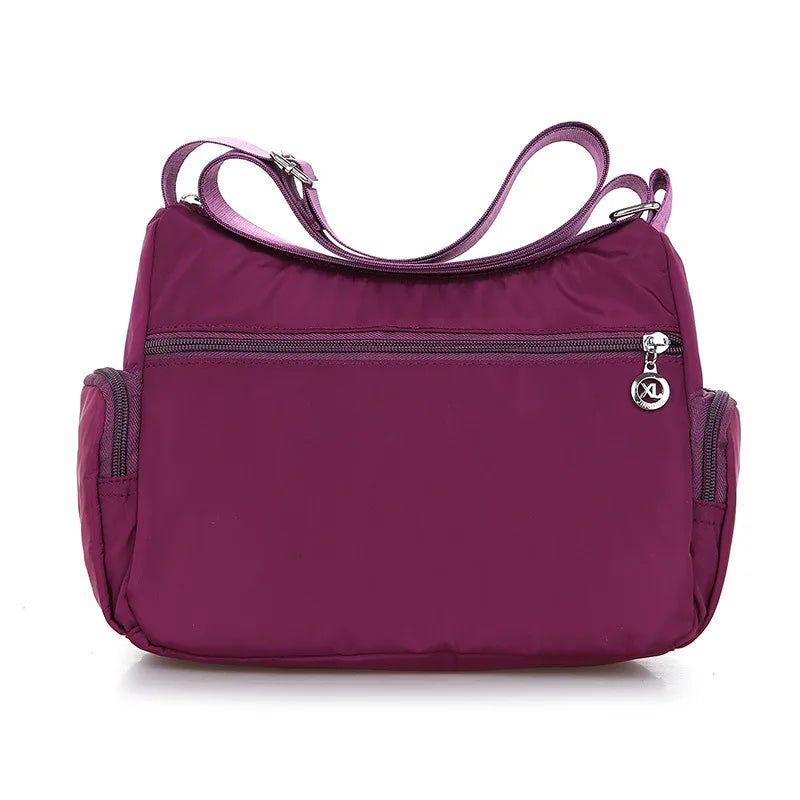 Yogodlns Oxford Waterproof Shoulder Bag Women Casual Crossbody Bag Multifunction Shopping Handbag Large Capacity Messenger Bag