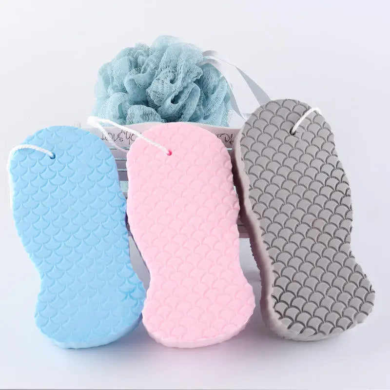 4pcs Soft Bath Sponge Body Scrub Bast Wisp Massage Brush Body Washcloth Skin Scrubber Relax Exfoliating Shower Accessories
