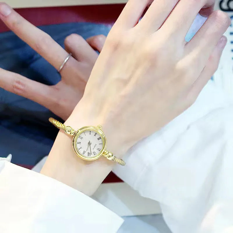 Fashion Luxury Women's Watch Gold Fine Strap Ladies Watch For Bracelet Montre Femme Female Wrist Watch Women Clock Relojes