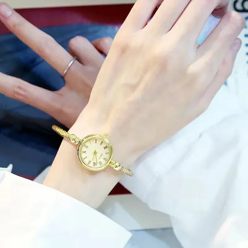 Fashion Luxury Women's Watch Gold Fine Strap Ladies Watch For Bracelet Montre Femme Female Wrist Watch Women Clock Relojes