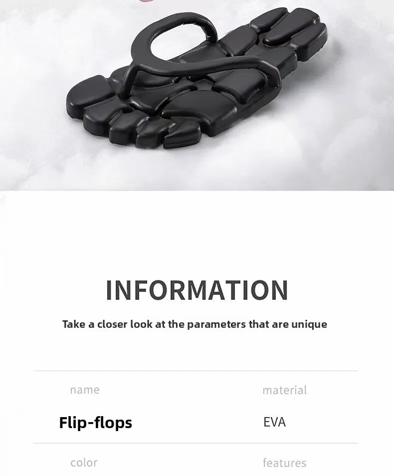 Beach Slides For Women Mens Beach Slippers Arch-Support Quick-Dry Foldable Slides For Business Trip Travel Garden Yoga Shower