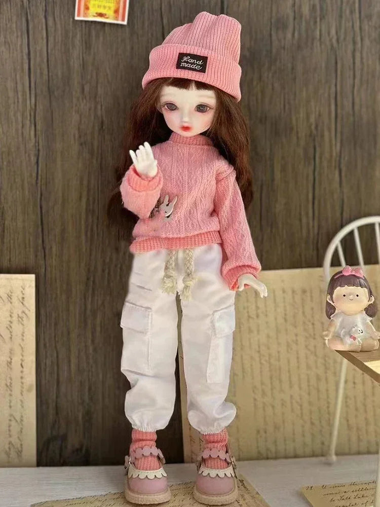 30cm Doll Clothes Accessories Casual Sweater Set 1/6 BJD Doll Outfit Set Girl Toy Gift