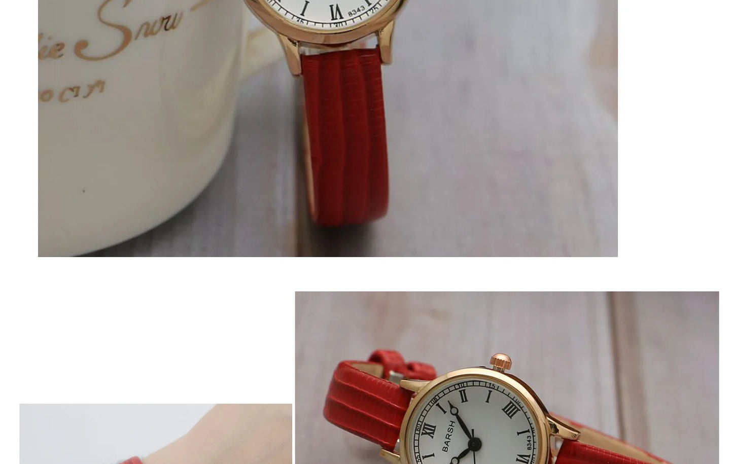 Fashion Student Watch Belt Watch Small Plate Light and Thin Student Exam Watch Women's Retro Quartz Wristwatch Relógio Feminino