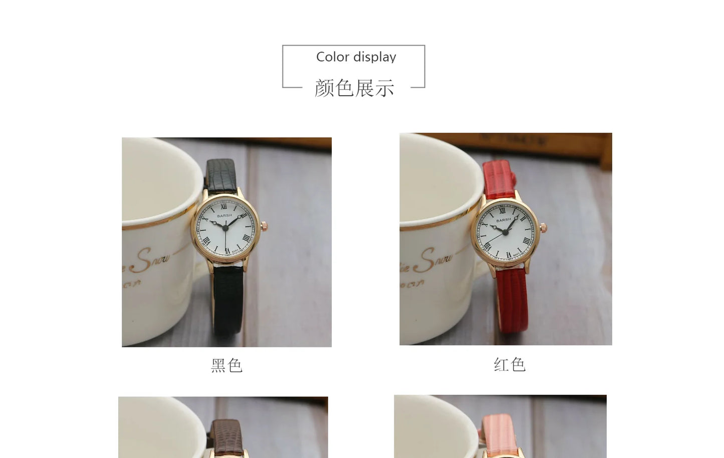 Fashion Student Watch Belt Watch Small Plate Light and Thin Student Exam Watch Women's Retro Quartz Wristwatch Relógio Feminino