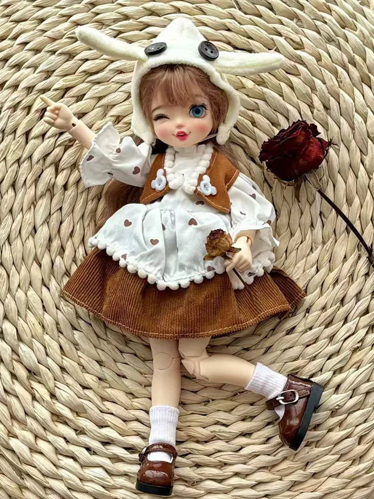 30cm Doll Clothes Accessories Casual Sweater Set 1/6 BJD Doll Outfit Set Girl Toy Gift