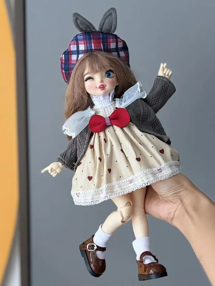 30cm Doll Clothes Accessories Casual Sweater Set 1/6 BJD Doll Outfit Set Girl Toy Gift