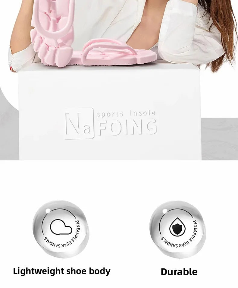 Beach Slides For Women Mens Beach Slippers Arch-Support Quick-Dry Foldable Slides For Business Trip Travel Garden Yoga Shower