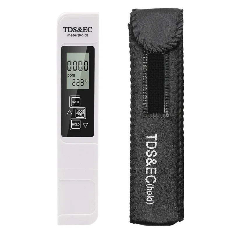 Digital Water Quality Tester TDS EC Meter Range 0-9990 Multifunctional Water Purity Temperature Meter TEMP PPM Tester