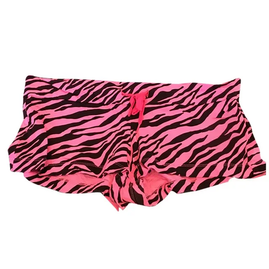 Y2K Shorts Leopard print Harajuku Streetwear Punk Pants Hip Hop Vintage Trousers Grunge Gothic Spicy Girls Casual Hot pants EMO