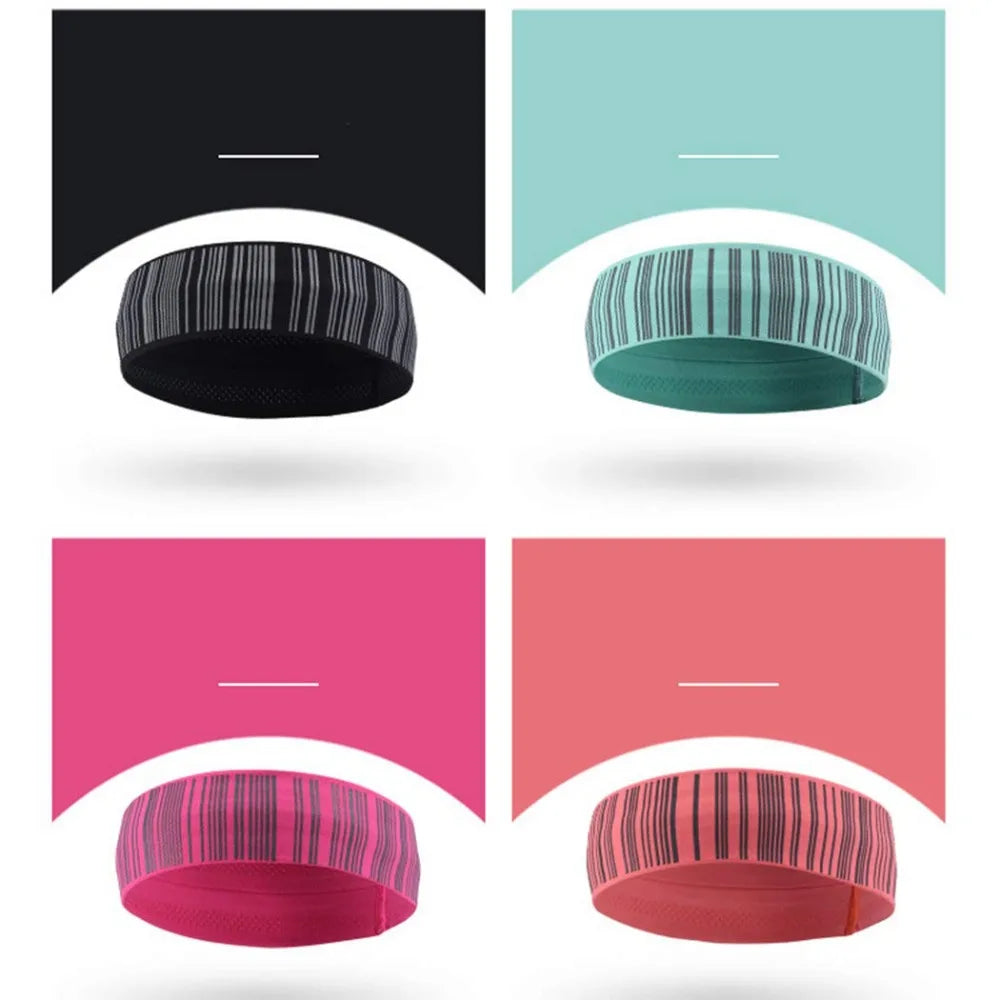 Non Slip Headband Stretchy Soft Running Wicking Head Sweat Set for Workout Sports Fitness Headwear Athletic Wear Yoga Hairbands