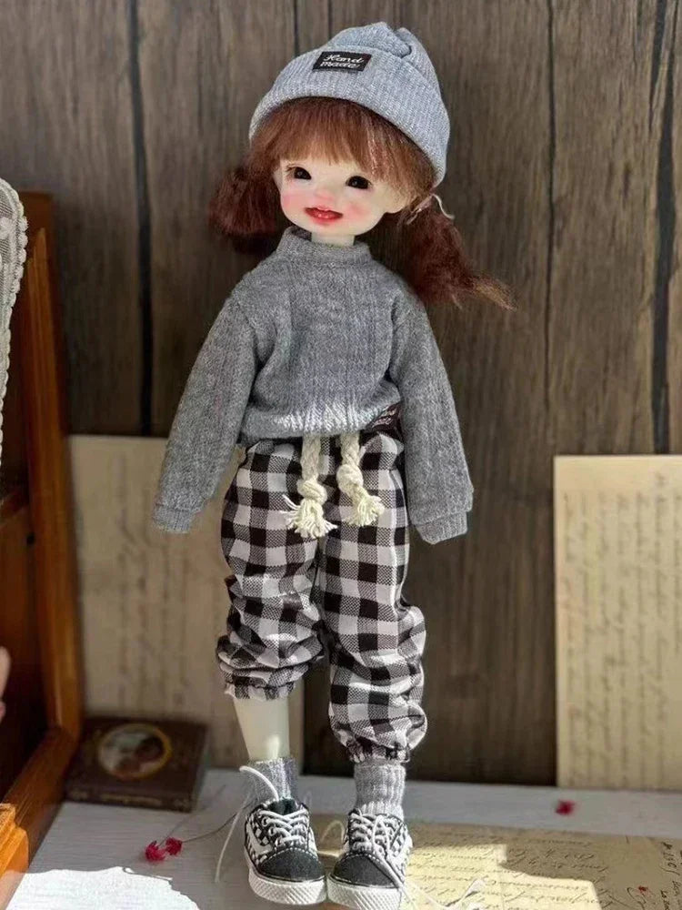 30cm Doll Clothes Accessories Casual Sweater Set 1/6 BJD Doll Outfit Set Girl Toy Gift