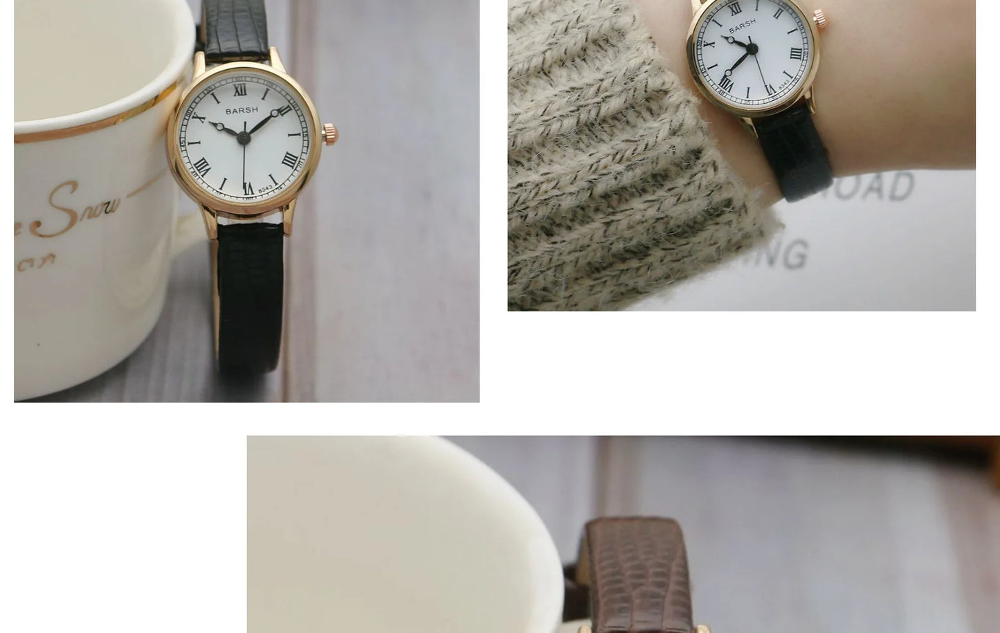 Fashion Student Watch Belt Watch Small Plate Light and Thin Student Exam Watch Women's Retro Quartz Wristwatch Relógio Feminino